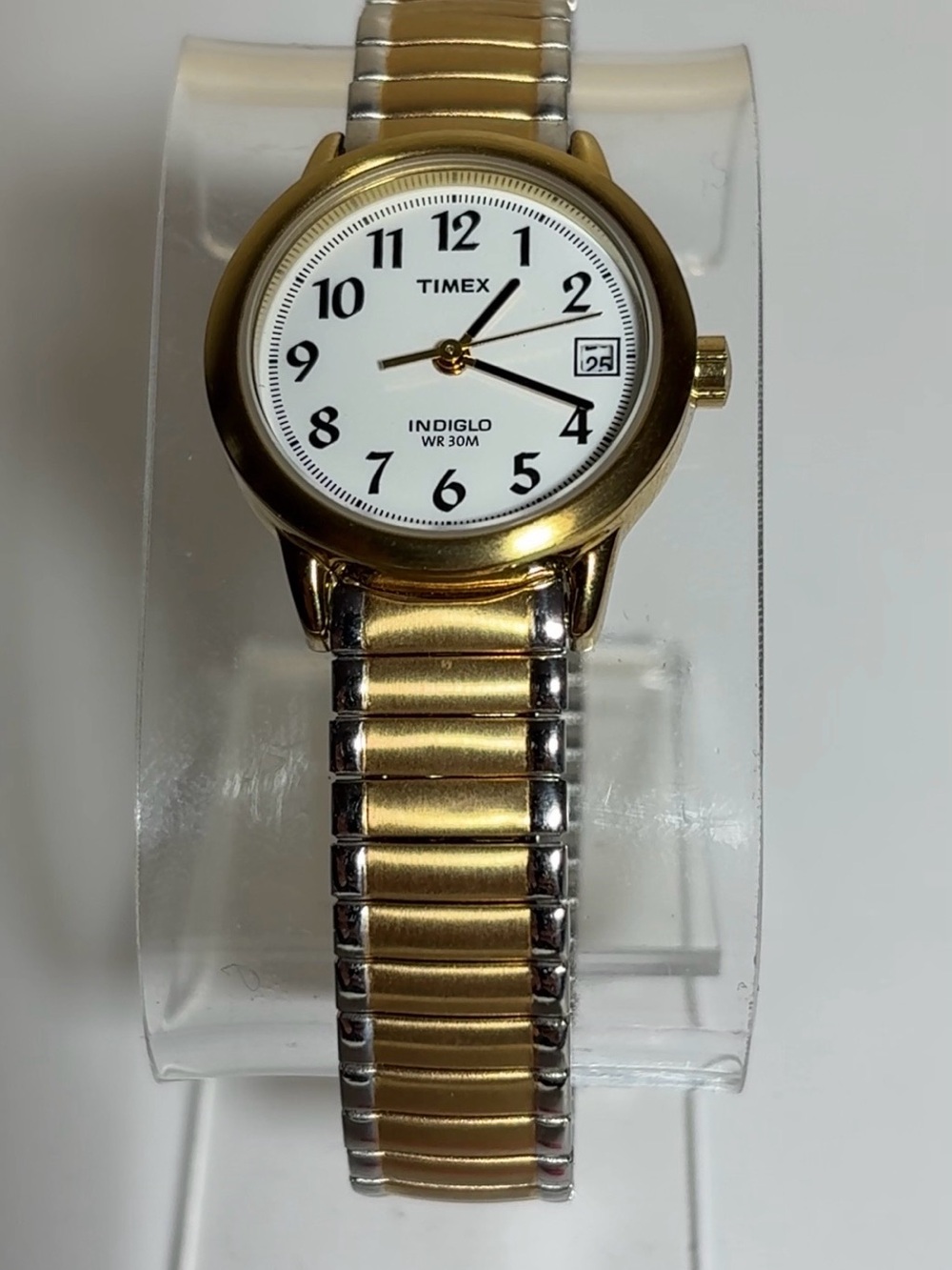 Timex Gold and Silver Two-Tone Expansion Band Watch